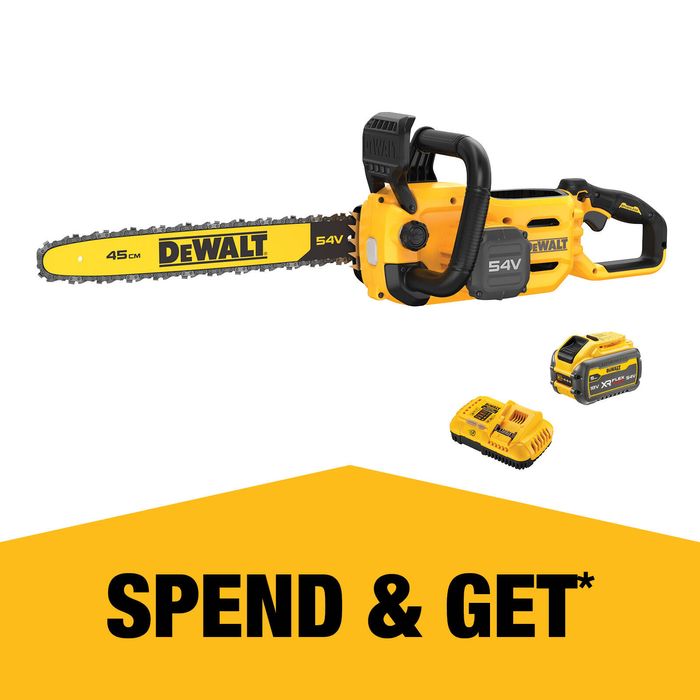 DeWALT 54V 450mm (18") FlexVolt Cordless Chainsaw - 9.0Ah Kit