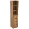 Lugna 2048 x 450 x 380mm Cove Ready to Assemble Robe Insert 2 Shelf 4 Drawer Unit