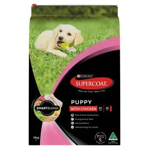 Supercoat 18kg Chicken Puppy Dog Dry Food