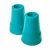 19mm Crutch Tips - Non-slip Ferrules For Stability And Durability - Aqua