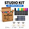 Surfpaints Complete Art Studio Kit. Full Acrylic Marker Range with Weatherproof Formula for All Surfaces