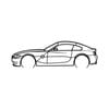 Ignite Laser BMW 24 Silhouette Metal Wall Art Coated Black 23.6inch/60cm