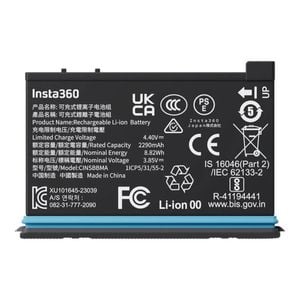 Insta360 X4 Air Rechargeable Battery (2010mAh) - Graphite Black