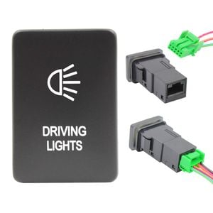 Switch Boss Blue LED Push Switch fits Toyota Hilux (2015+) Prado 200 Series (2015+) - Driving Lights