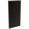 ProtectorAl 300-1000W X 1001-2000H Satin Black Aluminium Welded Louver Panel Vertical 5mm overlap - Black