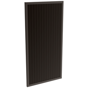 ProtectorAl 300-1000W X 1001-2000H Satin Black Aluminium Welded Louver Panel Vertical 5mm overlap - Black