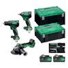 Hikoki 18V 3 Piece Brushless Combo Kit KC18DDBL2(HCZ)