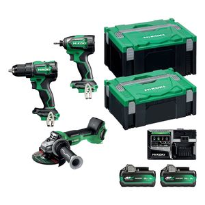 Hikoki 18V 3 Piece Brushless Combo Kit KC18DDBL2(HCZ)