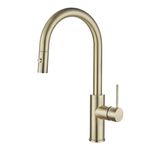 Mondella Resonance 35mm Brushed Brass Dual Function Pull Down Sink Mixer