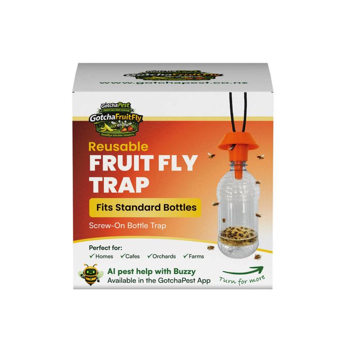 GotchaPest Orange Fruitfly Trap Fits Standard Bottle