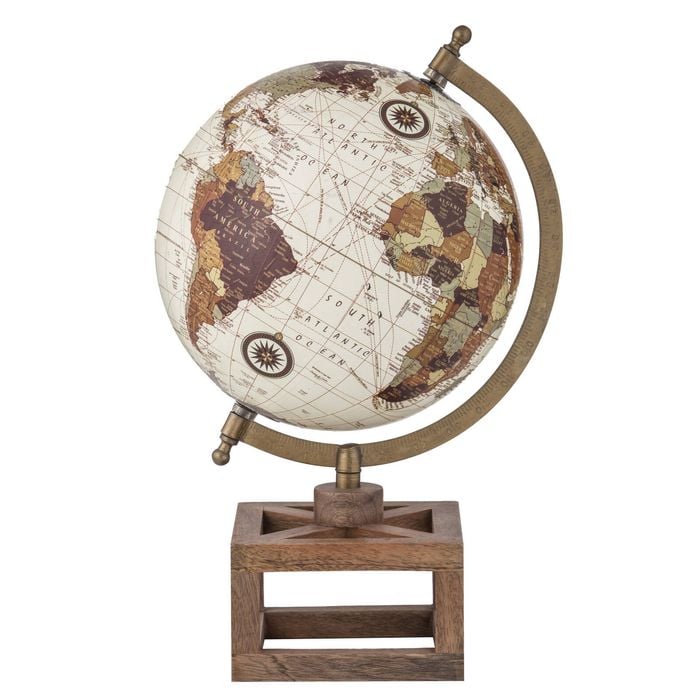 Amalfi Globo Sculpture Natural & Beige 23x20x35.5cm