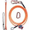 Vevor 240cm Flipline Orange Steel Core for Tree Climbing with Alloy Steel Snap Hook