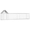 vidaXL Chicken Coop 5m Galvanised Steel Animal Habitat Cage Pet Animal House
