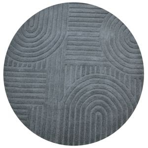Contemporary Handwoven Wool Rug-Unity 6230-Smoke-160x160cm