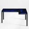 Eureka Gtg L Shaped Glass Led Gaming Desk - Right