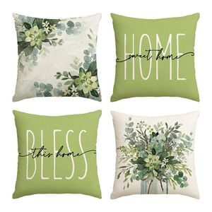 Catzon 4 Pcs Decorative Throw Pillow Covers with HD Printing for Home Decor