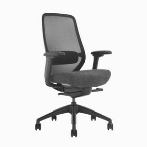 Desky CoilFlex Ergonomic Office Chair - Black with No Headrest