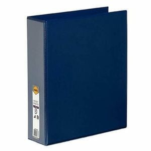 Marbig 4 D-ring Clearview Insert Binder 50mm (A4) (Blue)
