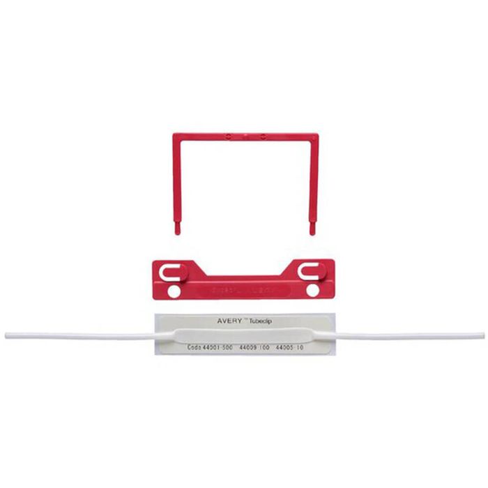 Avery Tubeclip File Fastener (100pk) (Red)