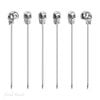 6pc Final Touch Brain Freeze Skull Picks Home Kitchen Barware