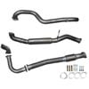 Ignite Exhausts Turbo Back For Nissan Gu Patrol 4.2l Leaf Spring Ute 3" Dump Pipe & Hotdog Raw Aluminised Steel