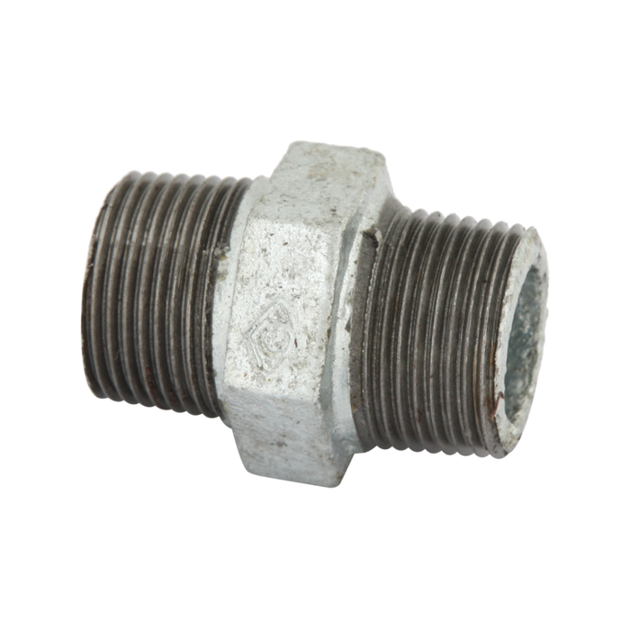Brasshards 20mm Galvanised Hex Nipple