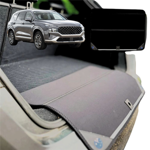 Rear Cargo Boot Bumper Protector for Hyundai Santa Fe Hybrid 2019 - 2023 - XL  (98 x 55) - Black