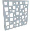 ProtectorAl 300-1200w x 300-1200h Silver Matt/Gloss White Squares Unframed Composite Deco Panel