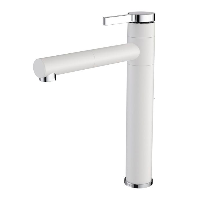 Caroma White Twin Sink Mixer WELS 4 Star 7.5L/min