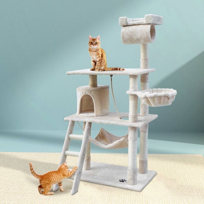 i.Pet 141cm Wooden Cat Tree Kitten