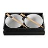 Omotenashi Kyo Sendan Set of 2 Donburi Bowls & Chopsticks - White