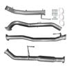 Ignite Exhausts Turbo Back For Nissan D23 Navara Series 5 Np300 3" With Hotdog Raw Aluminised Steel