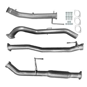Ignite Exhausts Turbo Back For Nissan D23 Navara Series 5 Np300 3" With Hotdog Raw Aluminised Steel