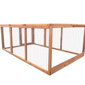 YES4PETS Large Chicken Coop Run Guinea Pig Cage Villa Extension Rabbit Hutch House Pen