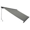 Windoware 4 x 3m Charcoal Full Cassette Folding Arm Motorised Awning - 4 x 3m