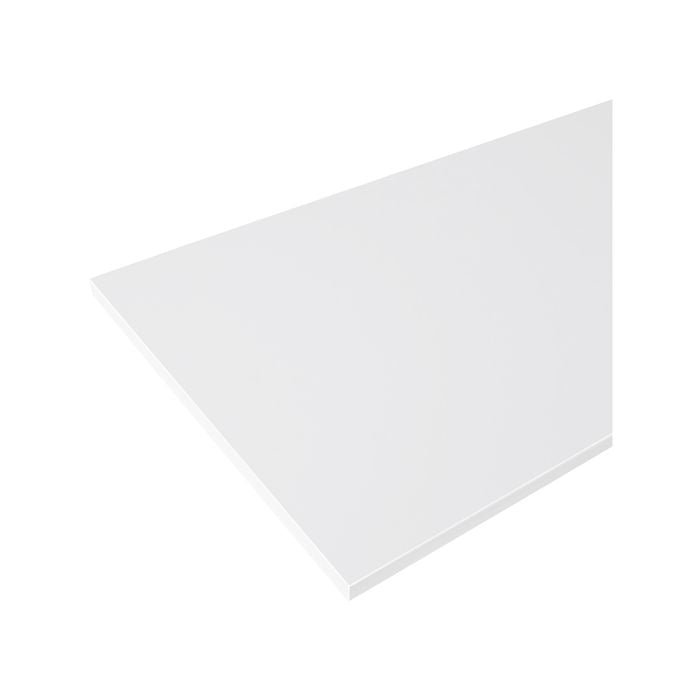 Practa 2400 x 600 x 25mm White Laminate Worktop