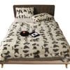 Anycozy Throw Blanket 100×160cm White Giraffe Plush Fur Soft Warm Autumn