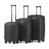 3pc Tosca Astro Cases Hard Shell Travel Suitcases Luggage Set Black