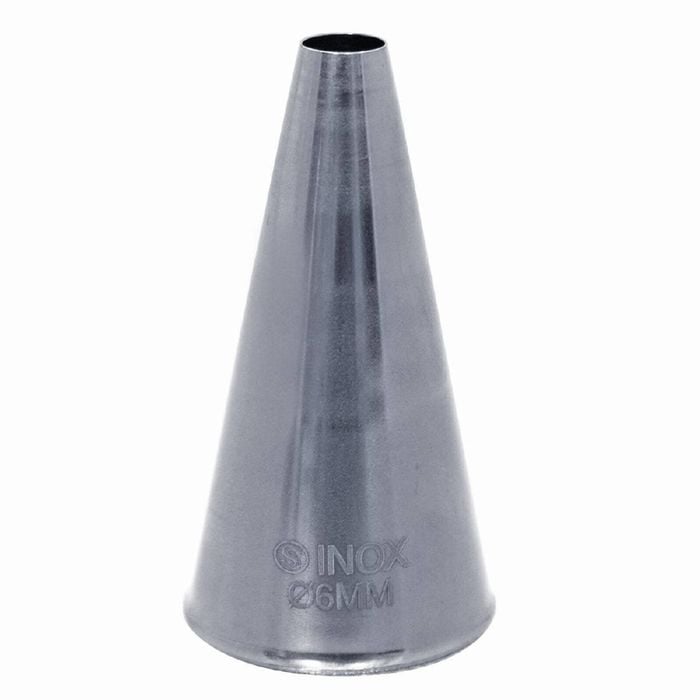 Schneider Stainless Steel Plain Nozzle 6mm Piping Tip
