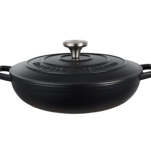 Maxwell & Williams Cast Iron Braiser Black 3.3L Capacity Cookware 27cm