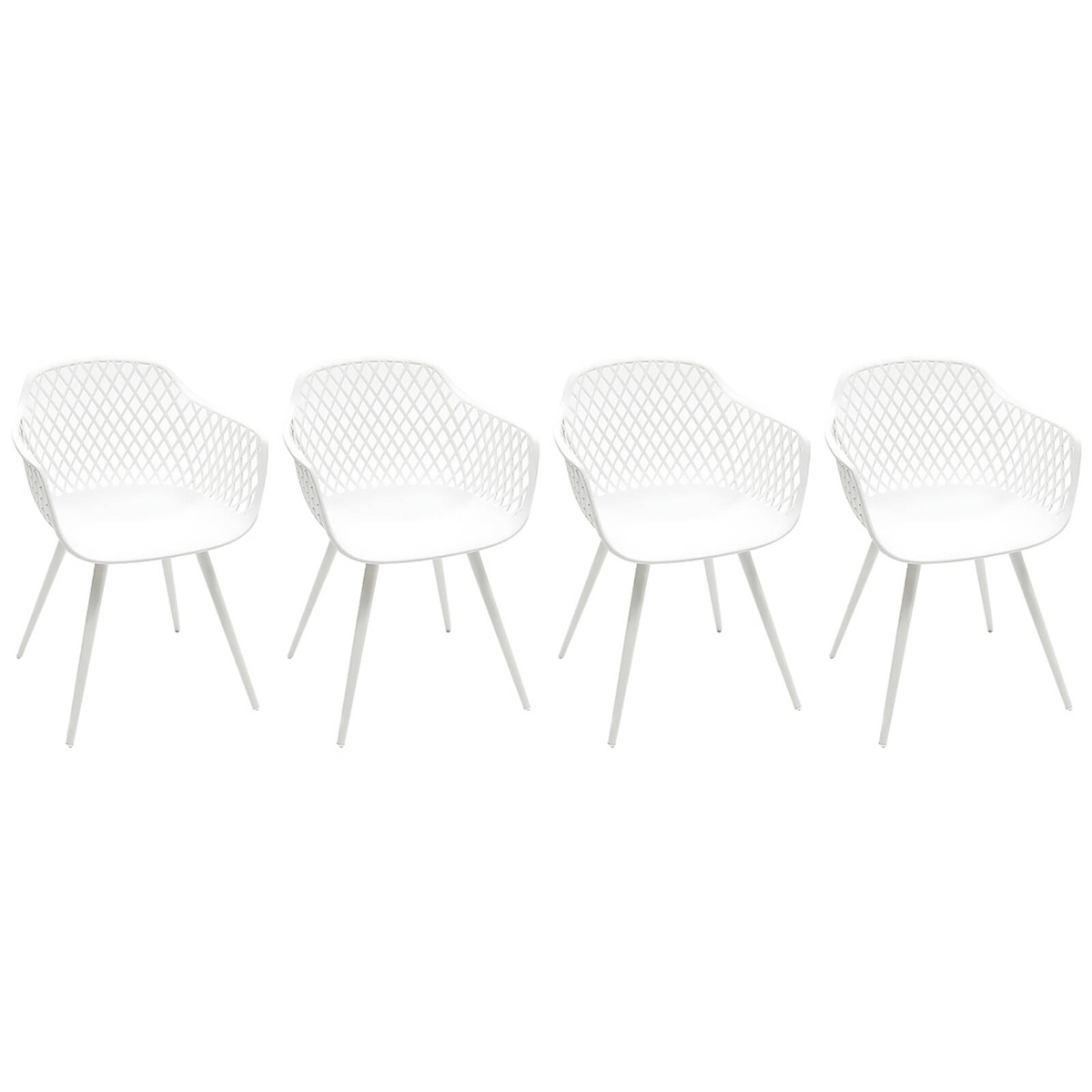 Java Dining Chair Set of 4 - White - Bunnings Australia