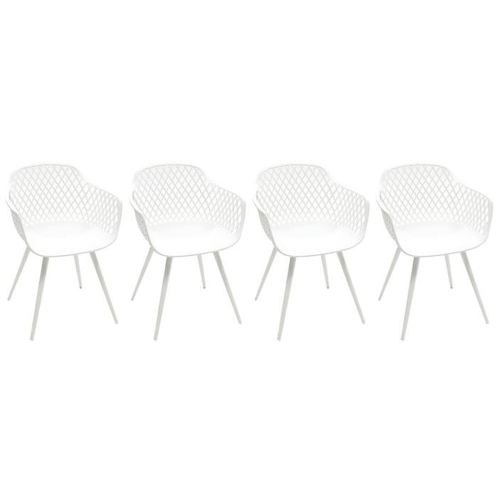 Java Dining Chair Set of 4 - White