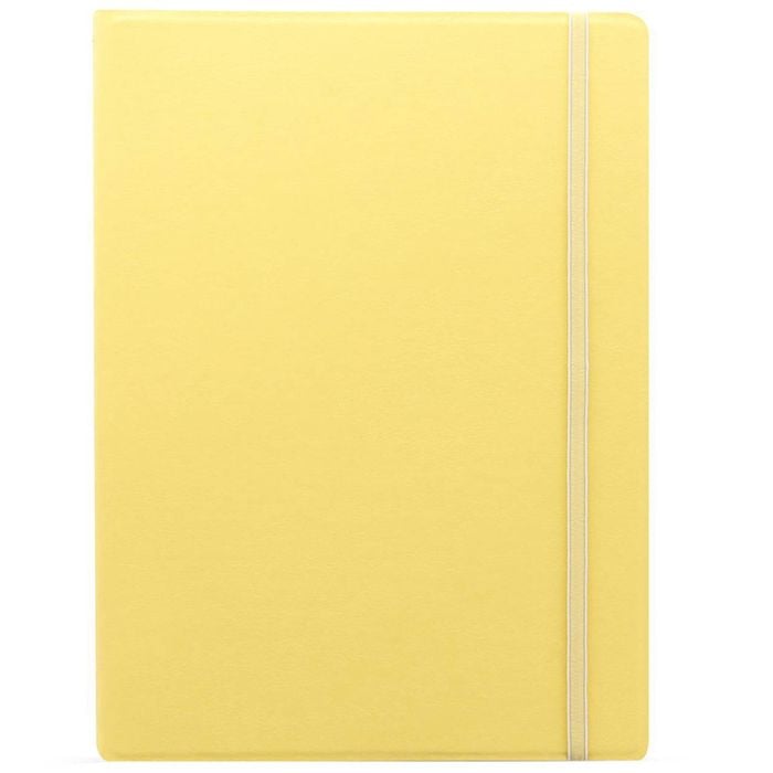 Filofax Pastels A4 Size Notebook Ruled Paper Writing Office Stationery Lemon