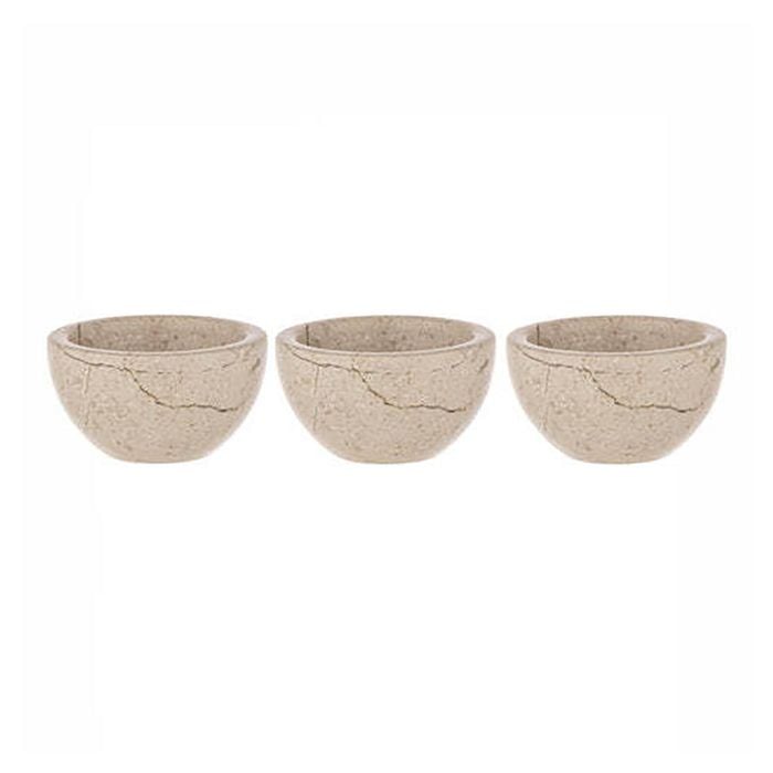 3pc Tempa Emerson Champagne Mini Pinch Bowl