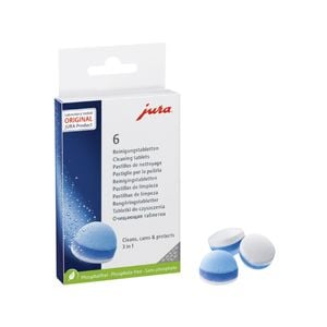 6pc Jura 3-Phase Coffee Machine Cleaning/Flushing Tablets
