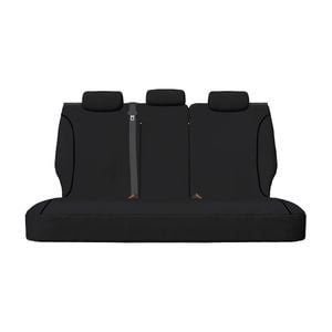 For Toyota Prado 150S 2009-2024 TRADIES Black Canvas Rear (Row 2) Car Seat Cover