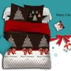 Fabric Fantastic Merry Christmas King Size Quilt/doona/duvet Cover Set