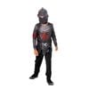 Black Knight Halloween Costume for Kids Official Rubies Medieval Warrior Outfit with Mask Grey Colour, 7-8-YRS