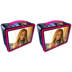 2PK Aquarius Tin Carry All M3GAN Tin Fun Box Food Storage Lunchbox