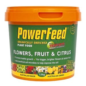 PowerFeed 1.5kg Flowers, Fruit & Citrus Slow Release Plant Food With Troforte